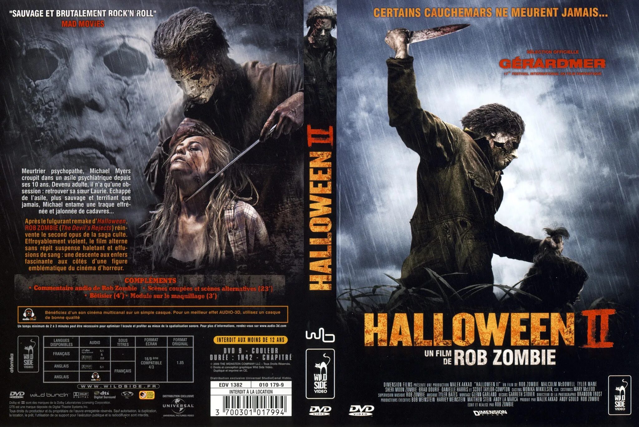 Хэллоуин 2 дата. Диски двд обложка хэллоуин 2 2009.