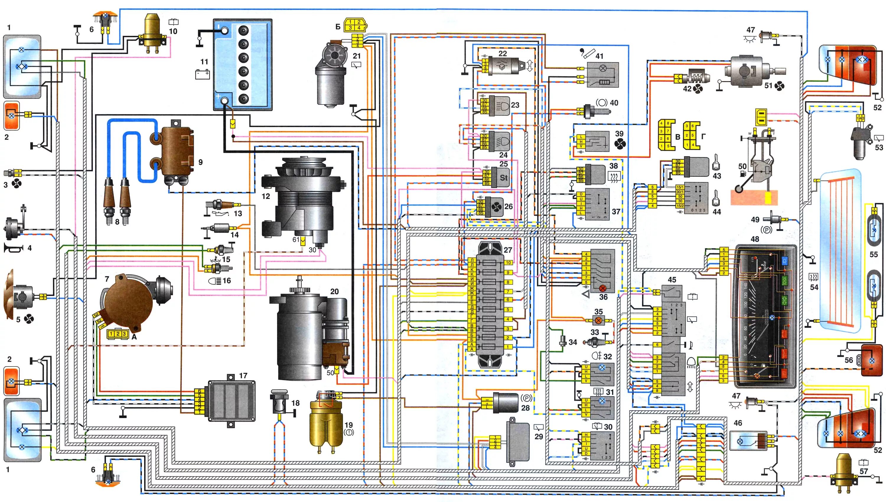 Схема электрооборудования авто Ока ВАЗ 1111. Электрическая схема автомобиля Ока 11113. Электрическая схема ВАЗ 11113 Ока принципиальная. Схема электрооборудования ВАЗ 1113 Ока. Схему ваз 21 0 6