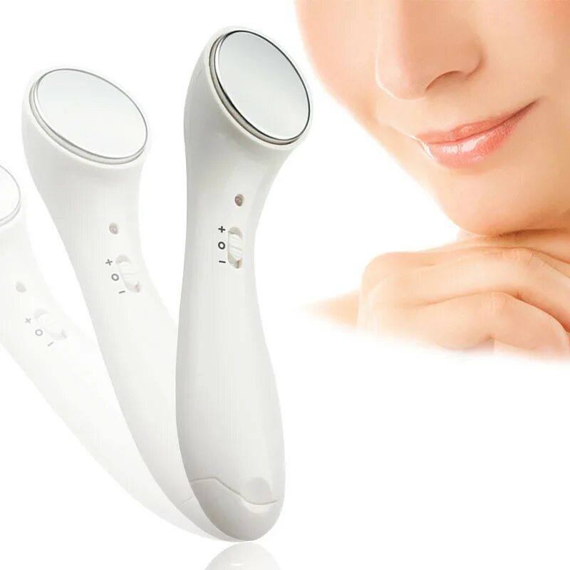 Массажер для лица ионный NOBRAND L-01-White. Прибор Ultrasonic Beauty instrument. Массажер против морщин