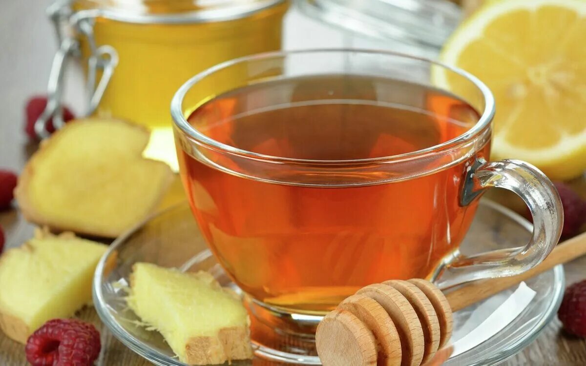 Сбитень-жженка. Чай с лимоном и медом. Имбирный чай. Чай без сахара.