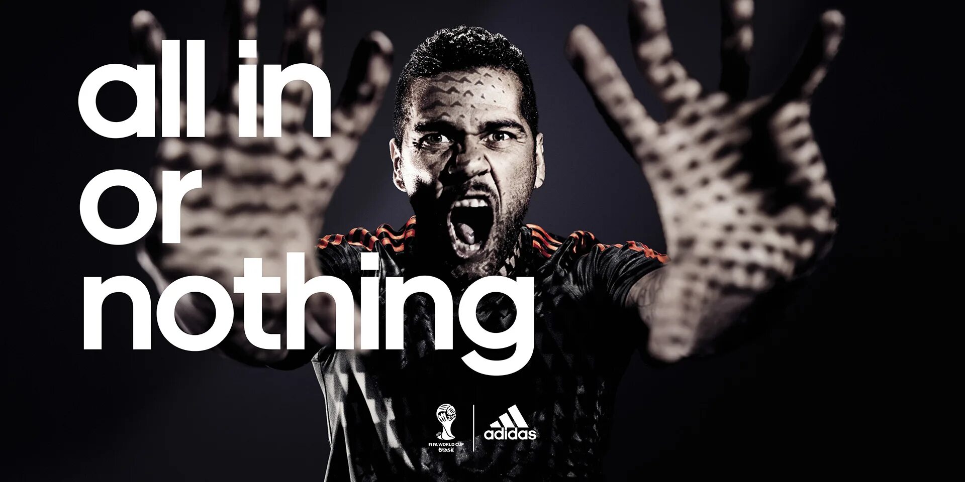 The world is nothing. Adidas "all in or nothing". All in. The best or nothing.