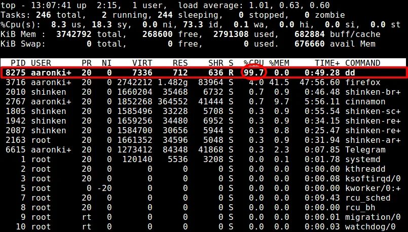 Usage linux. Tcp сессия с сервером в линукс. как использовать cpu в cmd?. total cpu usage linux. dd команда.
