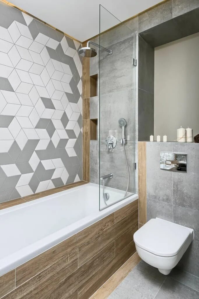 salle de bain marron point focal Salle de bain marron, Idée déco salle de bain m
