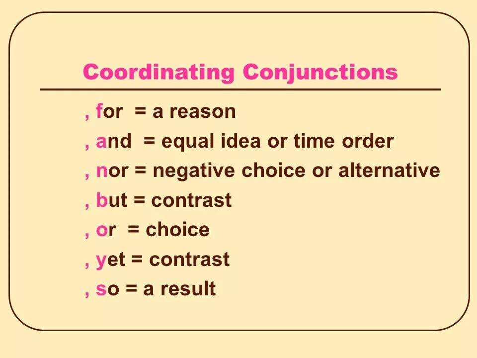 Предложения с kind. Coordinating conjunctions. Coordinating conjunctions в английском языке. +Conjunctions презентация. Co-ordinate conjunctions..