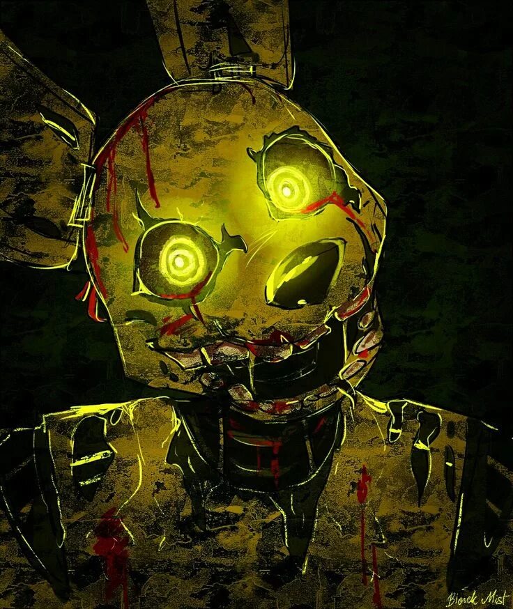 Five nights at freddys springtrap. СПРИНГТРАП. Спринг трап ФНАФ. Спринг трап арт.