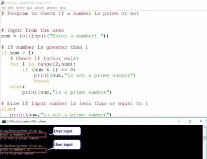 Как проверить число на простоту в python