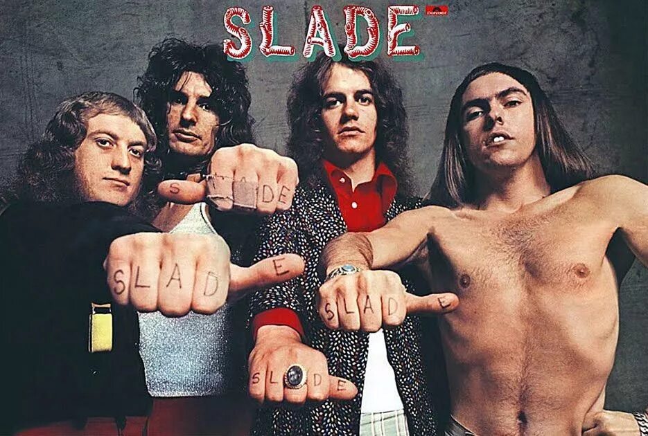 Альбомы зарубежных групп. Обложки группы Slade. Рок группа Slade. Постеры Slade. Группа Slade в 70х.