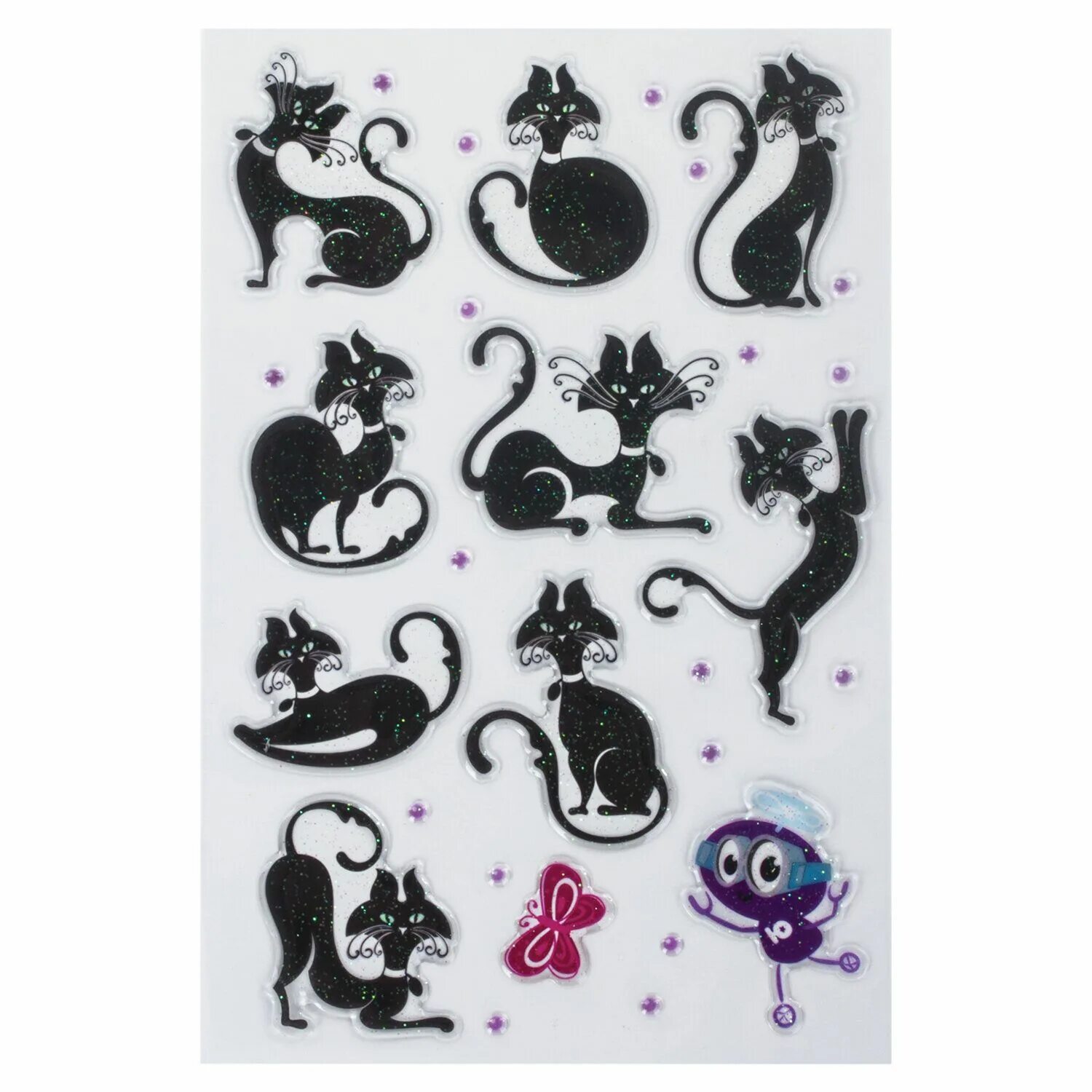 Наклейки котики. Красивые наклейки. Маленькие наклейки. Наклейка - кошки. Набор наклеек "котики".