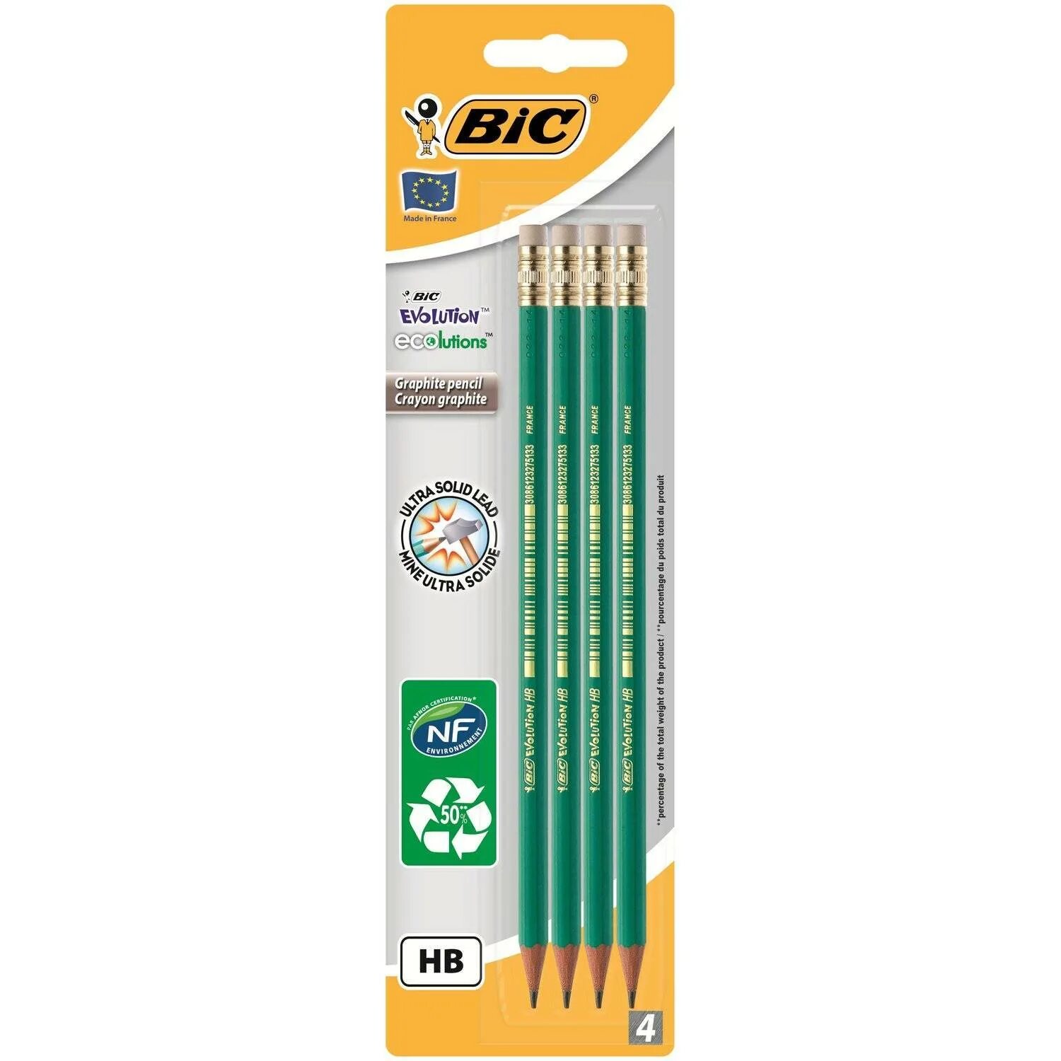 Bic c. Карандаш чернографитный бик. карандаши бик эволюшн. карандаши bic evolution original 4 шт. простой карандаш big.