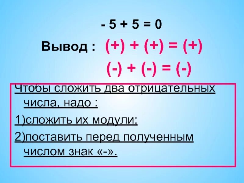 Формулы сложения и вычитания отрицательных чисел. Сложение отрицательных и положительных чисел правило. Формулы сложения отрицательных чисел. Сложение и вычитание отрицательных чисел правило.