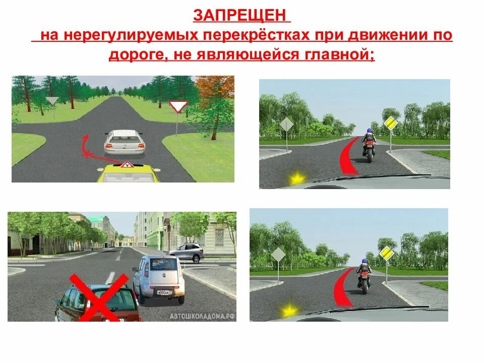 Обгон и встречный разъезд. Обгон опережение встречный разъезд. Обгон на не регулируемой перекрестке. Опережение на нерегулируемом перекрестке. Афиша на опережение ответ