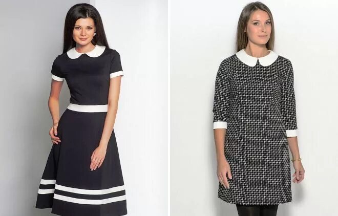 платье черный с белым воротничком для полных женщин. платье с треугольным воротником. ламода темное платье с белым воротником и манжетами. платье чёрное befree с вышшетым воротничком 2012. платье с белым воротником 2023.