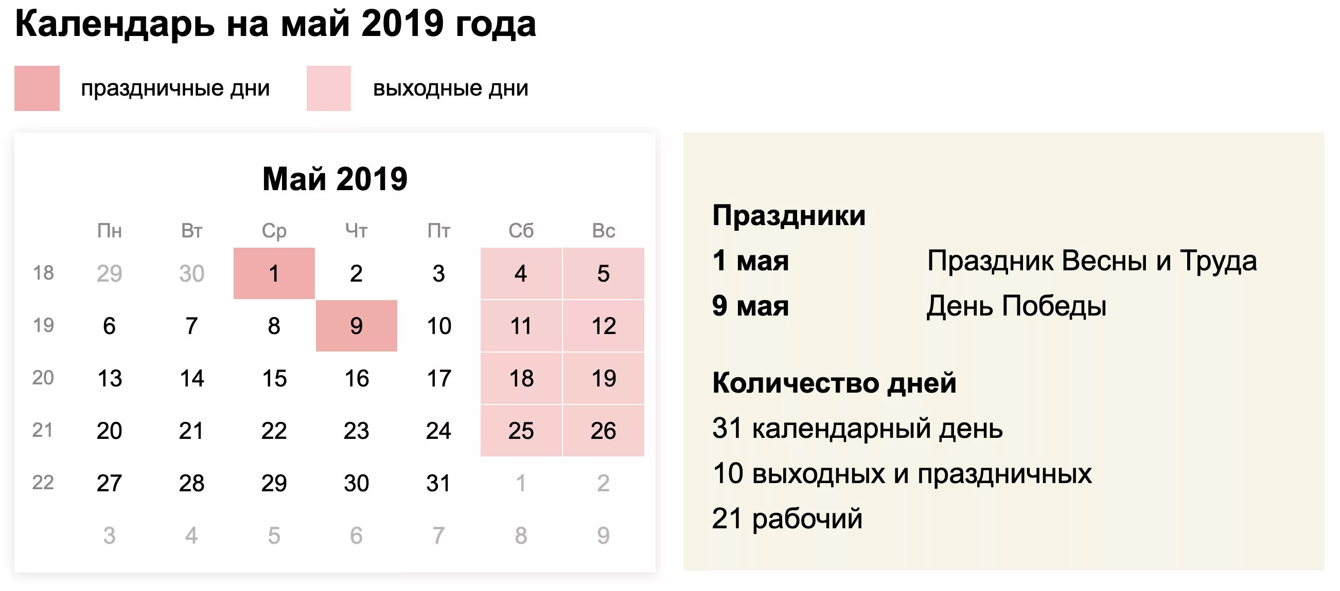 Через сколько дней наступит май