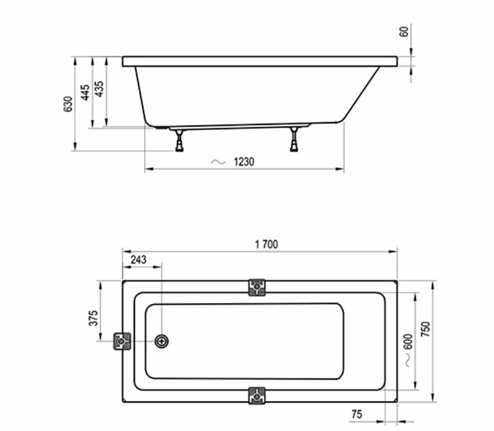 Ванна Ravak Chrome 150x70. Ванна Ravak Chrome 160x70. Ванна Ravak Domino 170x75. Ванна акриловая Ravak Domino Plus. Стандартная чугунная ванна