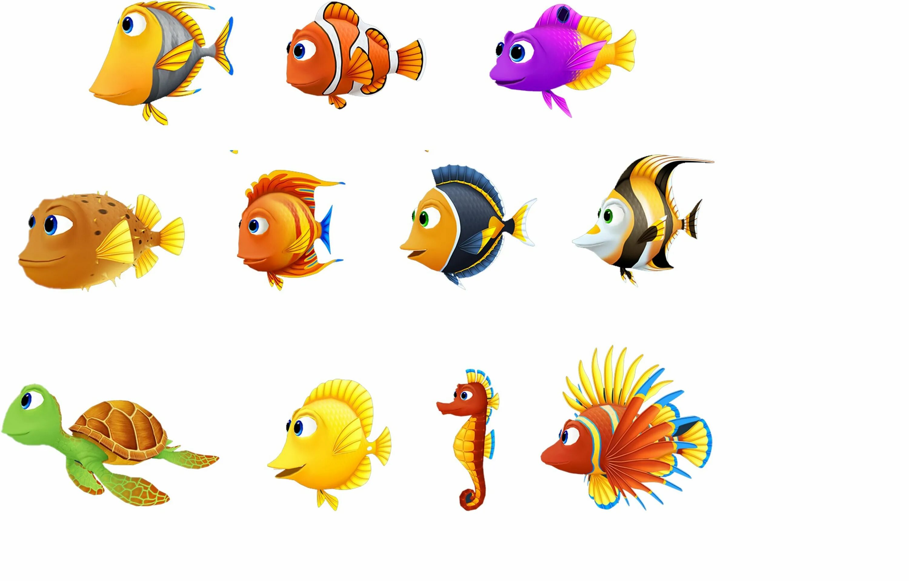 Nemo SVG Nemo coloring pages, Cartoon fish, Easy drawings