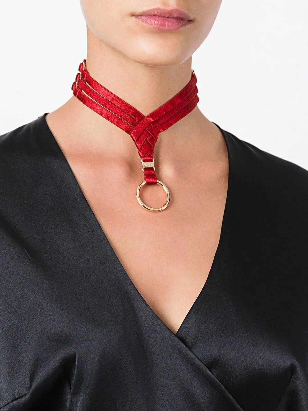 Красный чокер. Bordelle Asobi Collar.