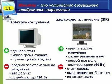 Устройств вывода отображения информации