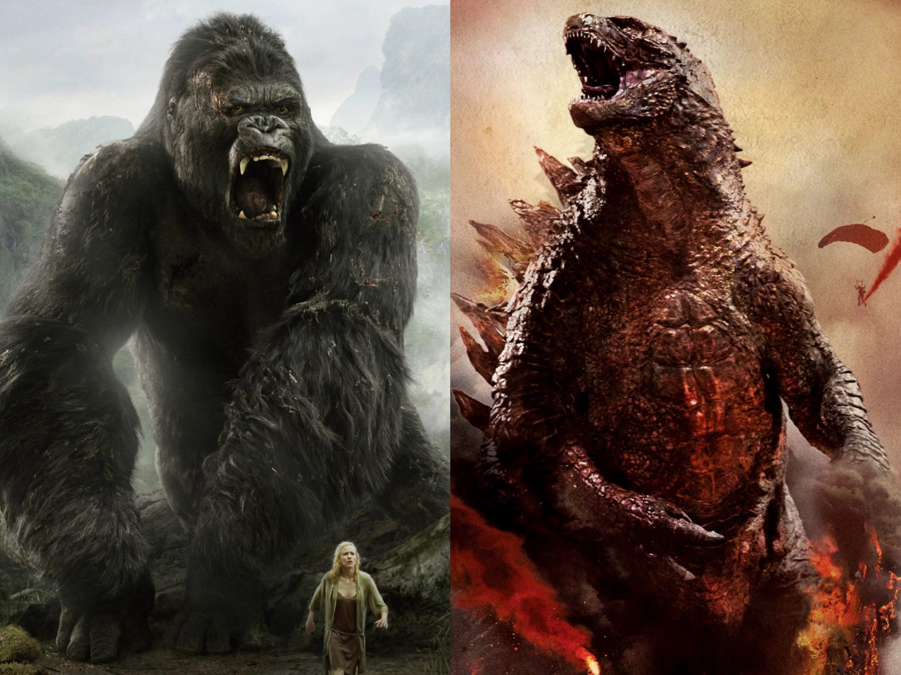 Godzilla va king kong uzbek tilida. Годзилла против Конга. Годзилла против Кинг Конга 2020. Годзилла против ккингага. Гаджира против Кинг Конга.