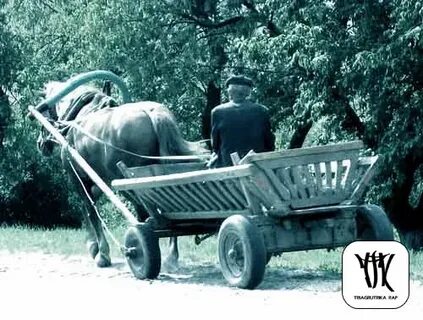 С утра садимся мы в телегу