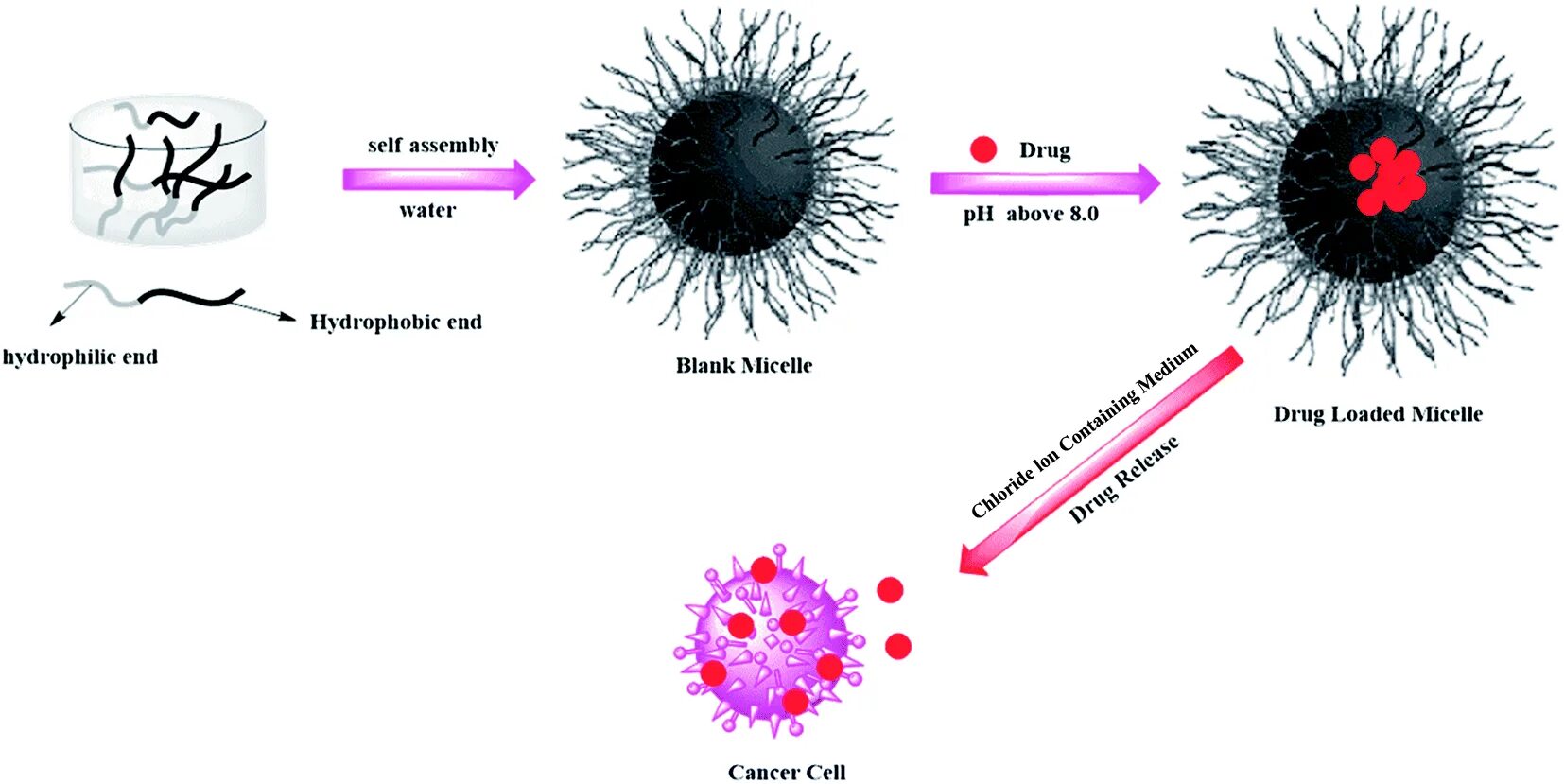 Amphiphilic Block Copolymers. Micelle. Micelle formation. Critical Micelle concentration.