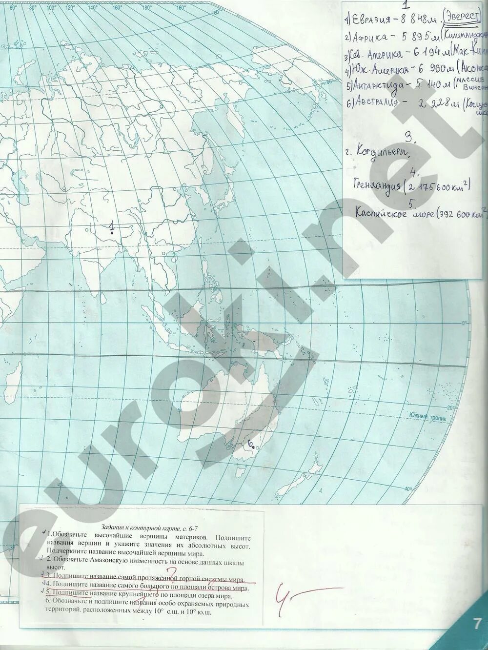 Конт карты 6 класс. Контурная карта по географии 7 класс Банников.