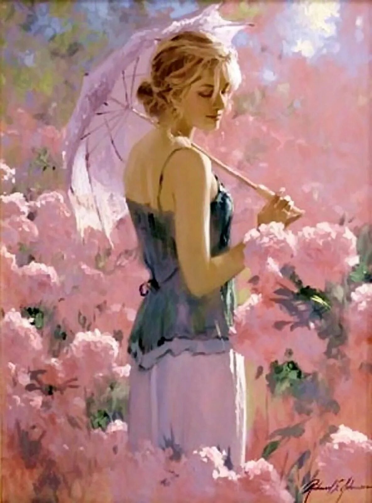 Художник Richard s. Johnson женственность. Нежность и обаяние