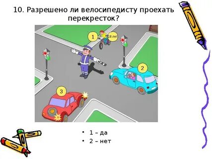 Велосипедист проезд перекрестка