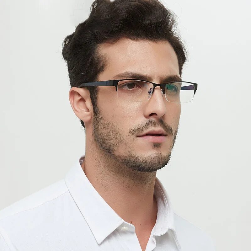 Men metal frame очки. Оправы для очков мужские 2023 полуободковый. Очки для круглого лица женские для зрения. Очки полуободковые мужские. Металлические очки серые.