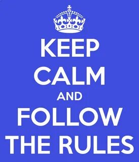 But the rules