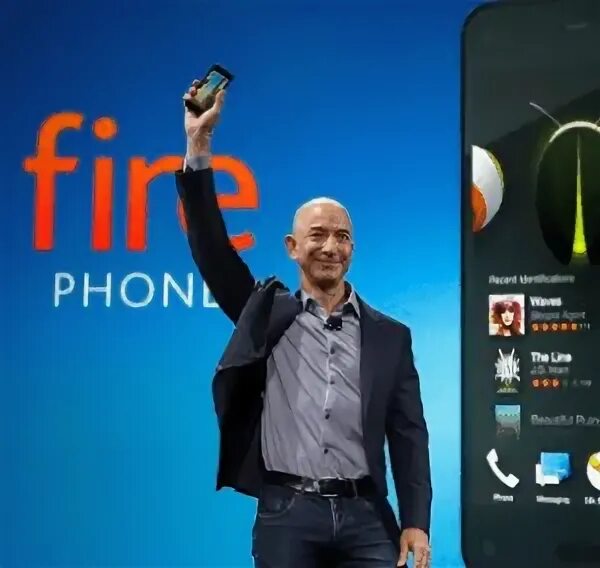 Джефф Безос и смартфон Fire Phone. Смартфон от Амазон. Amazon Fire. Амазон телефон