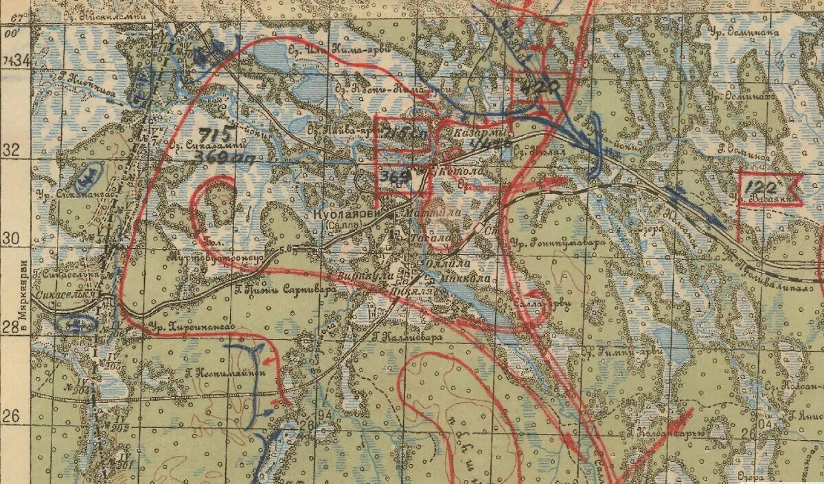 Карты сс. Штабные карты времен первой мировой войны.