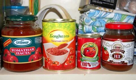 Томатная паста виды