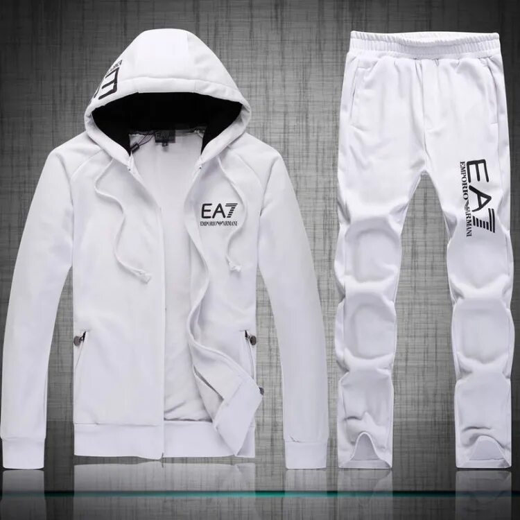 Ea7 Emporio Armani спортивный костюм мужской с капюшоном. Emporio Armani спортивный костюм белый. Плащевка спортивный костюм мужской ea7. Спортивные костюмы Армани мужские белые.