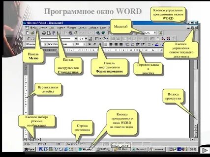 Кнопки окна