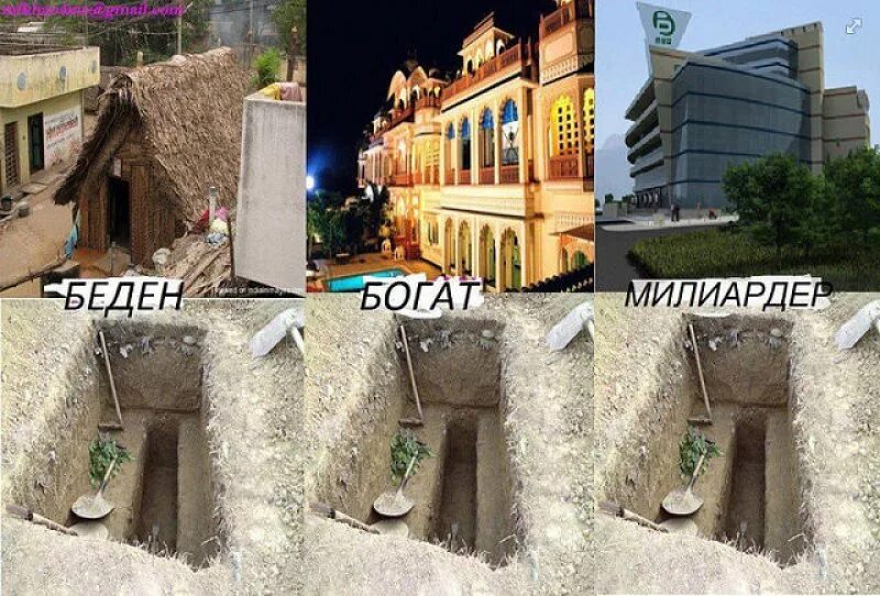 Покажи бедную и богатую