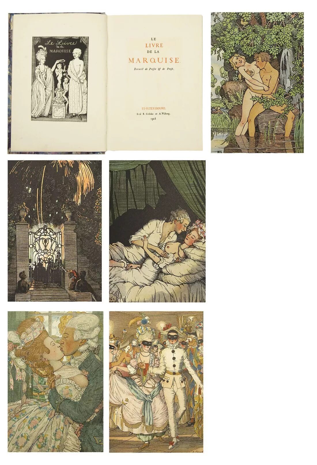 Сомов маркиза иллюстрации. К. ( le livre de la marquise). Спб, 1918. Книга маркизы читать.