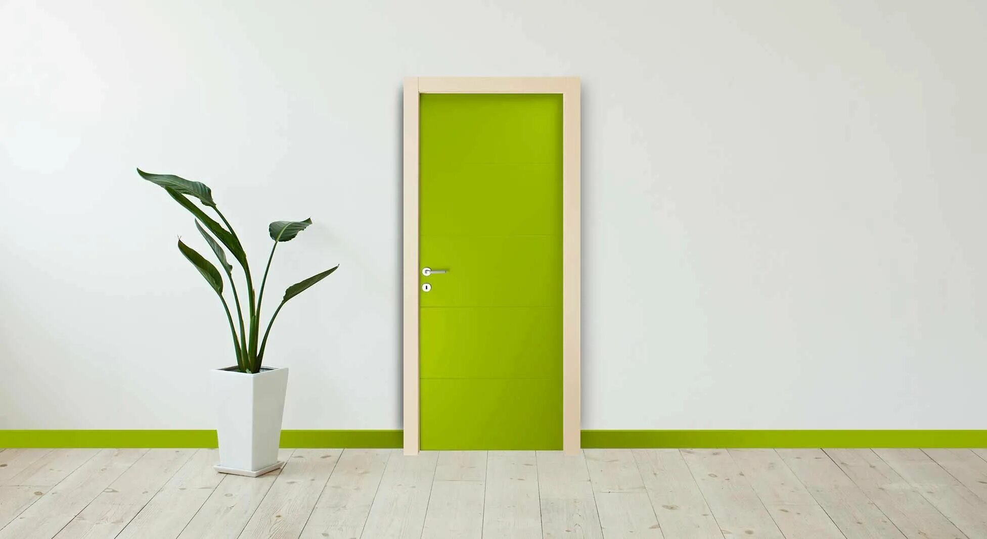 Открой дверь в кабинет. Зеленые двери межкомнатные. Зеленые двери в интерьере. Стена с дверью. Двери в офис межкомнатные.