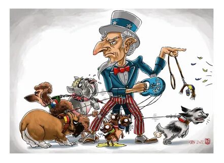 Карикатуры, политическая сатира. 