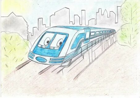 Дорога и транспорт будущего рисунок на тему