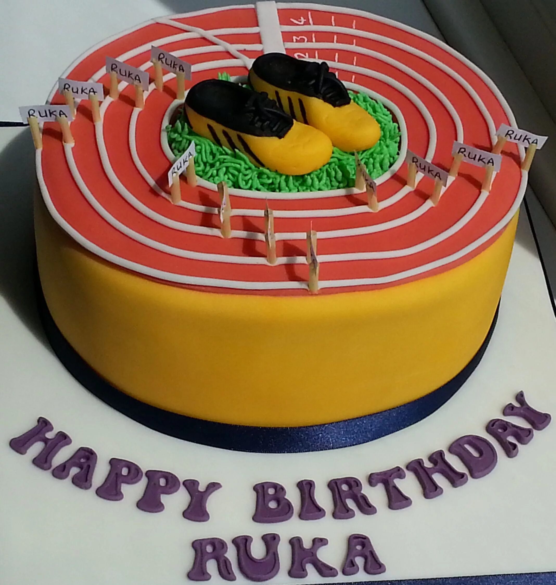 Running cake