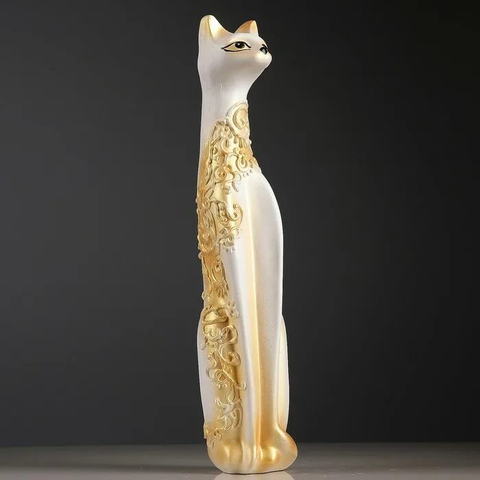 Купить египетскую кошку. ИФЗ Египетская кошка. Египетская кошка статуэтка. Египетская кошка белая. Статуэтка кошка Египетская veranace.