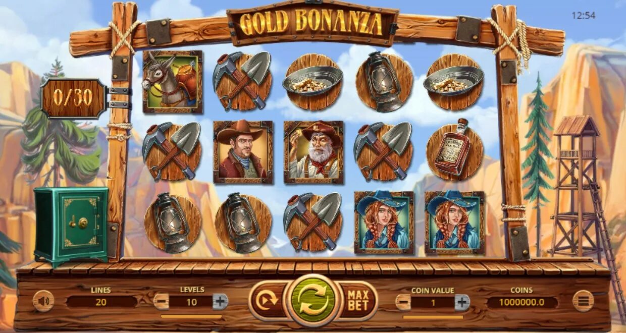 Игровой автомат • Gold Strike Bonanza. Бонанза Голд (Bonanza Gold);. Игра аппарат золото с осликом шахта. Дополнение для настольной игры стиль жизни Бонанза: на диком западе. Демо версия bonanza