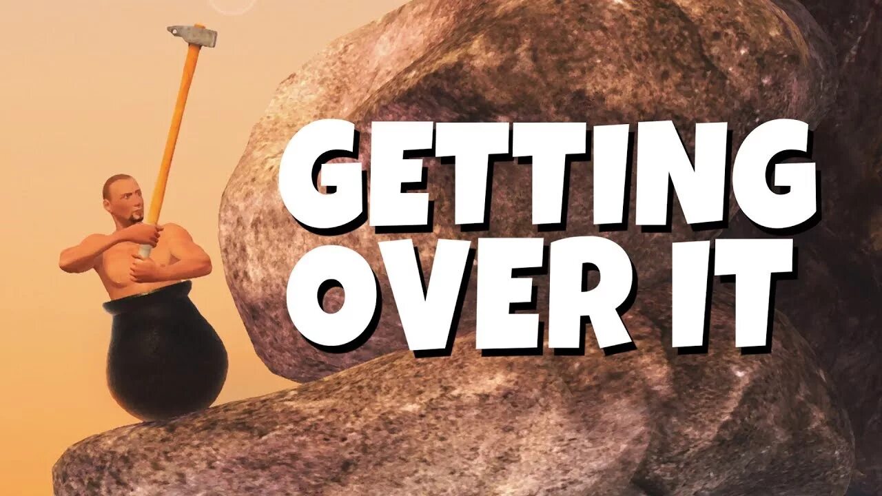 Getting over it стрим. Getting over it превью. Getting over it with Bennett Foddy стрим. Превью стрим по getting over it.