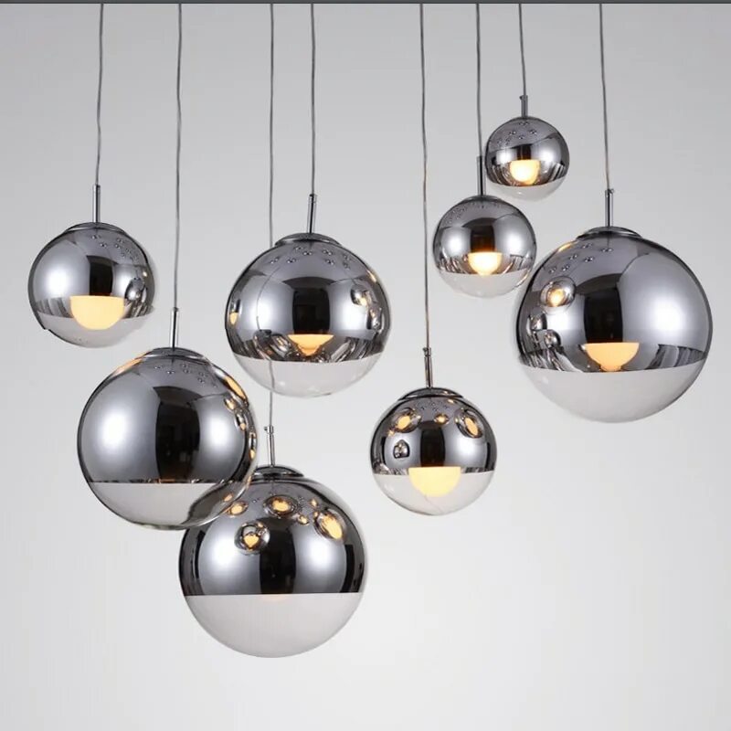 Светильники в виде шаров. Подвесной светильник Silver Mirror Shade Modern Pendant. Подвесной светильник Barnell Pendant Sphere. Tom Dixon светильники. Светильник подвесной шар s-2744943-EGL.