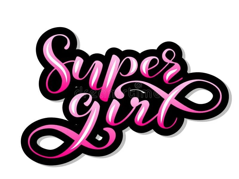 Girl lettering. Надпись girl. Надпись гёрл. Supergirl надпись. Супер девочка надпись.