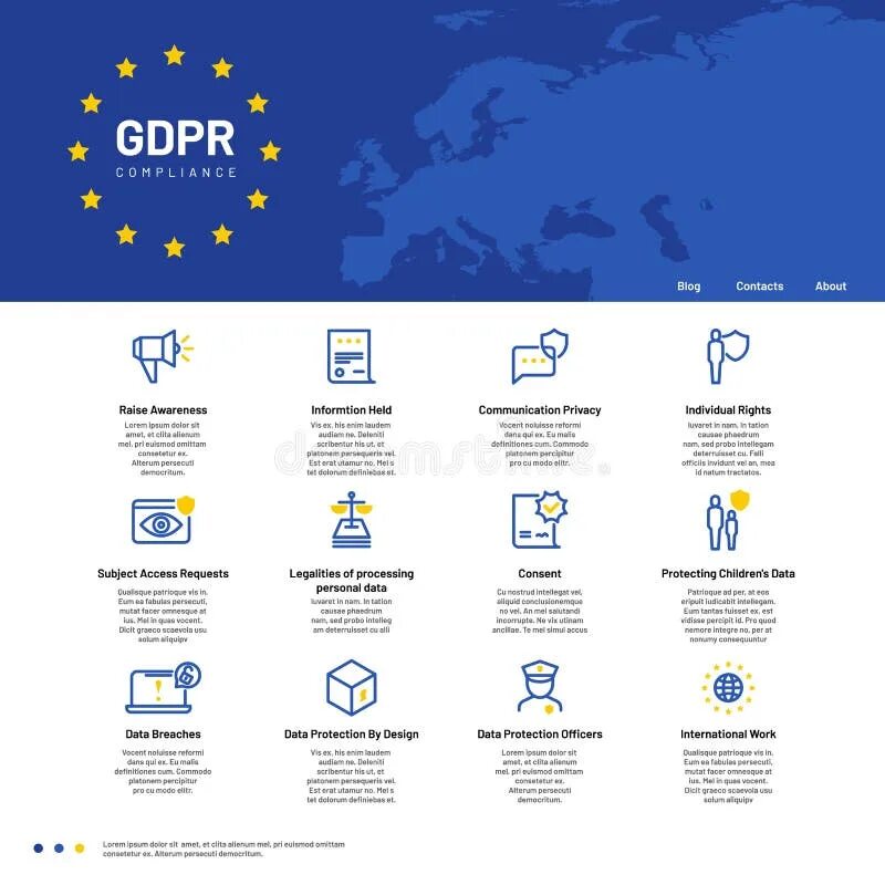 Несоблюдение общего регламента по защите данных gdpr. Gdpr. data protection officer лого.
