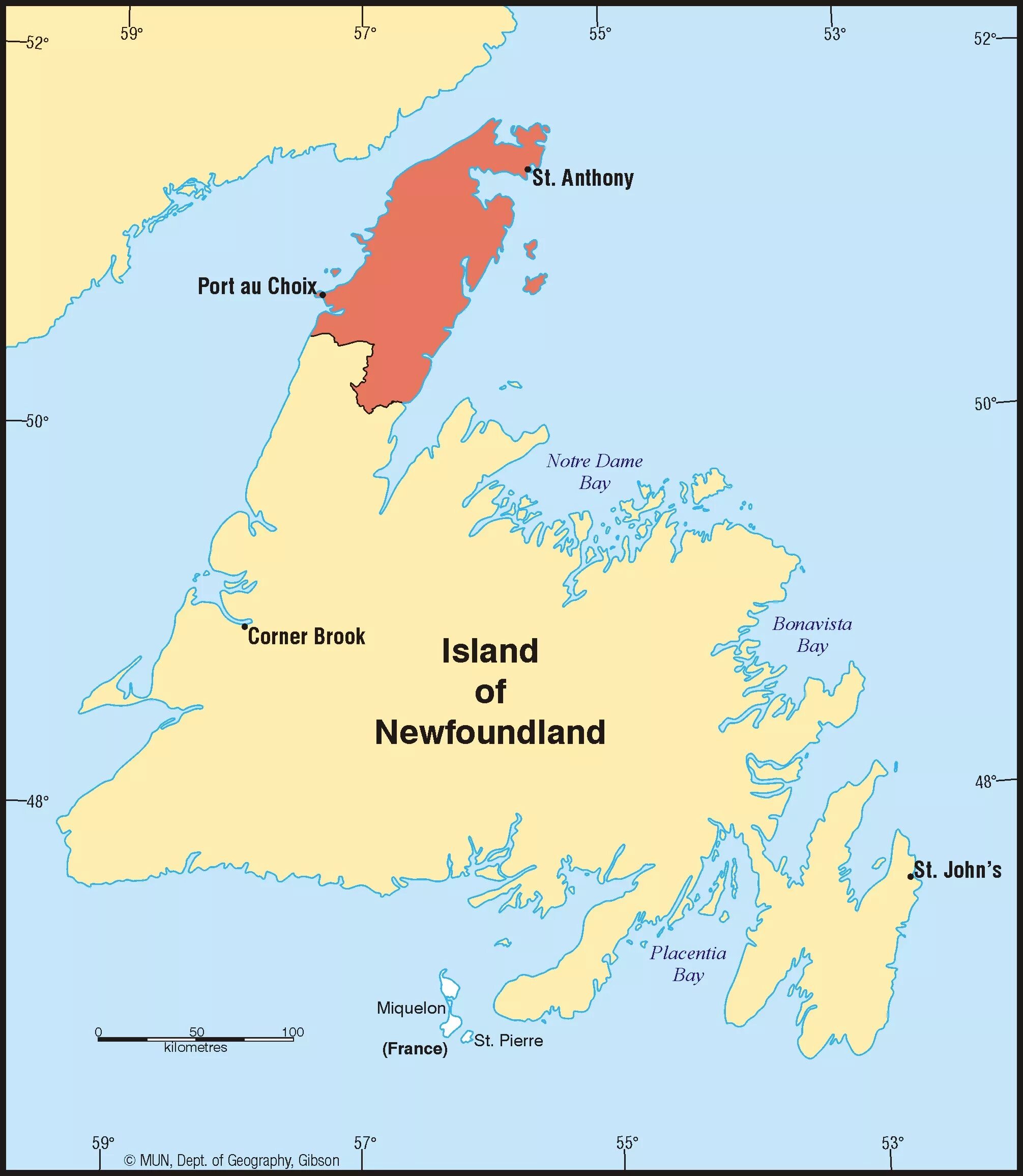 Где остров ньюфаундленд. Остров ньюфаундленд на карте. Ньюфаундленд полуостров. Северная Америка полуостров лабрадор.