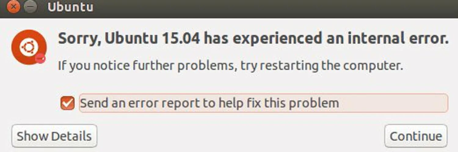 Error 12 internal error. Ubuntu Error. Ошибка убунту. Ошибка линукс. Linux Eroc.