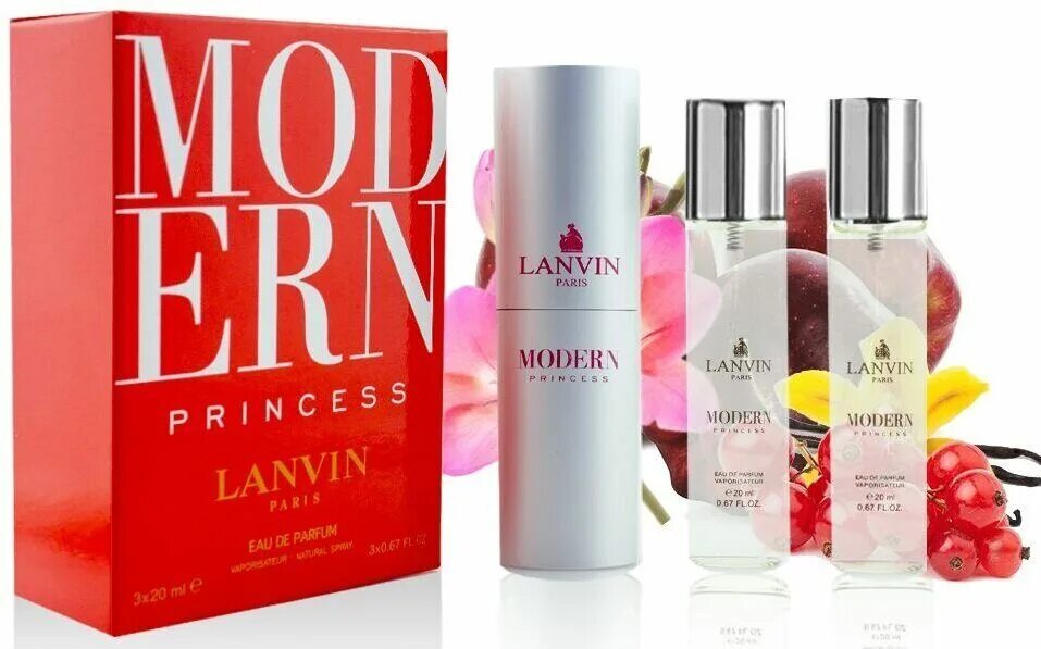 Аромат модерн. Lanvin Modern Princess, EDP., 3*20 ml. Lanvin Modern Princess EDP 90 ml. Lanvin Modern Princess 35 мл. Lanvin Modern Princess, EDP., 3по20 ml.