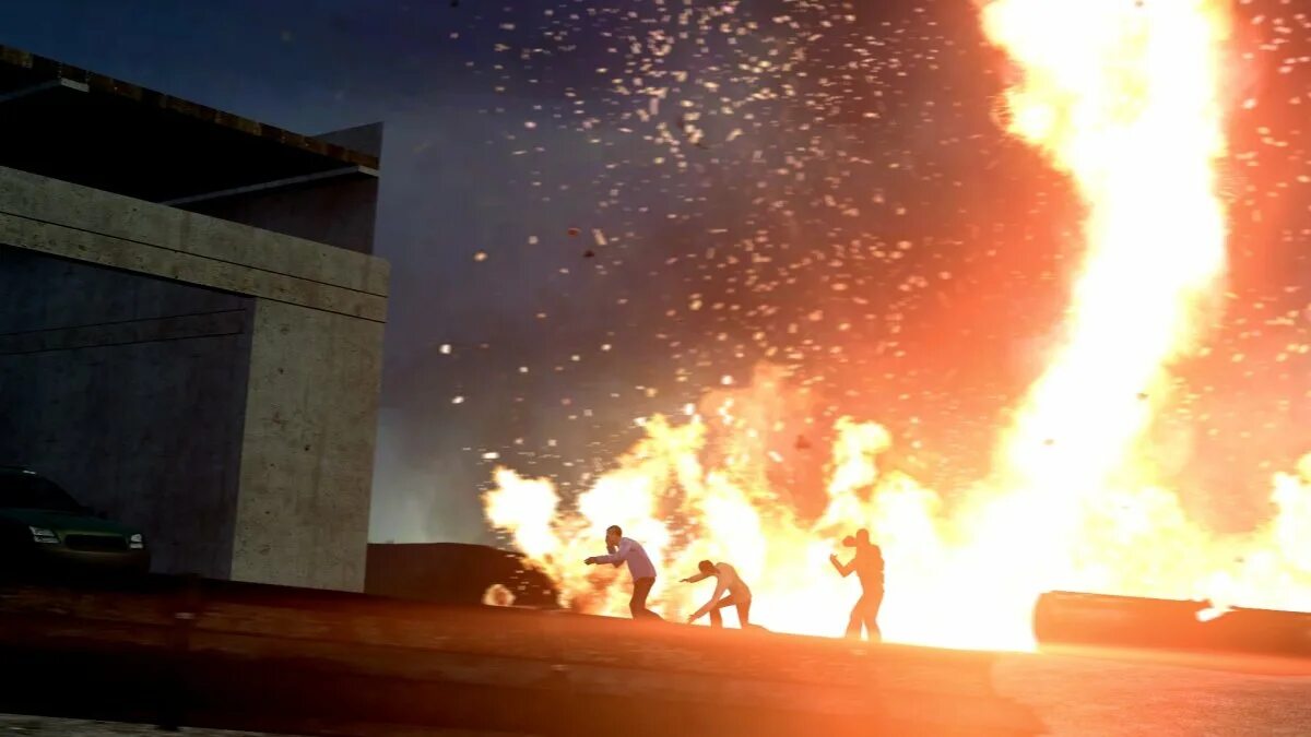 Firestorm of pelting